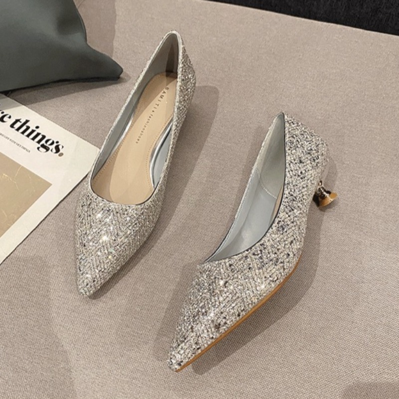 Women Shoes Elegant - Gold High Heels Women Fashion Design