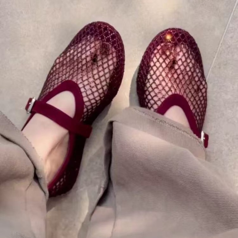 Women'S Shoes Toms - Hollow Rhinestone Baotou Sandals Women 2026
