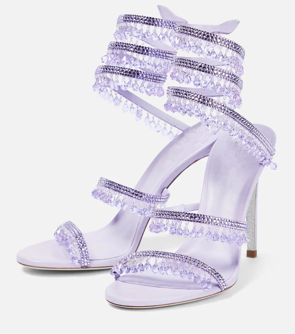 Sexy Green Crystal Fringe Stil - Peep Toe Heels recension och pris