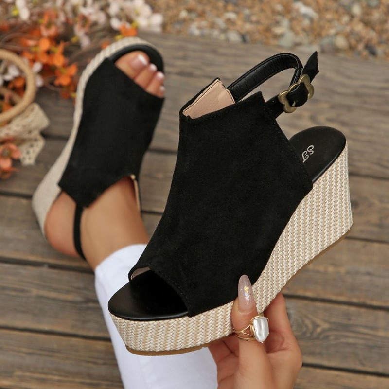Women Sandals Summer Wedge Pla - Espadrille Wedge Shoes recension och pris