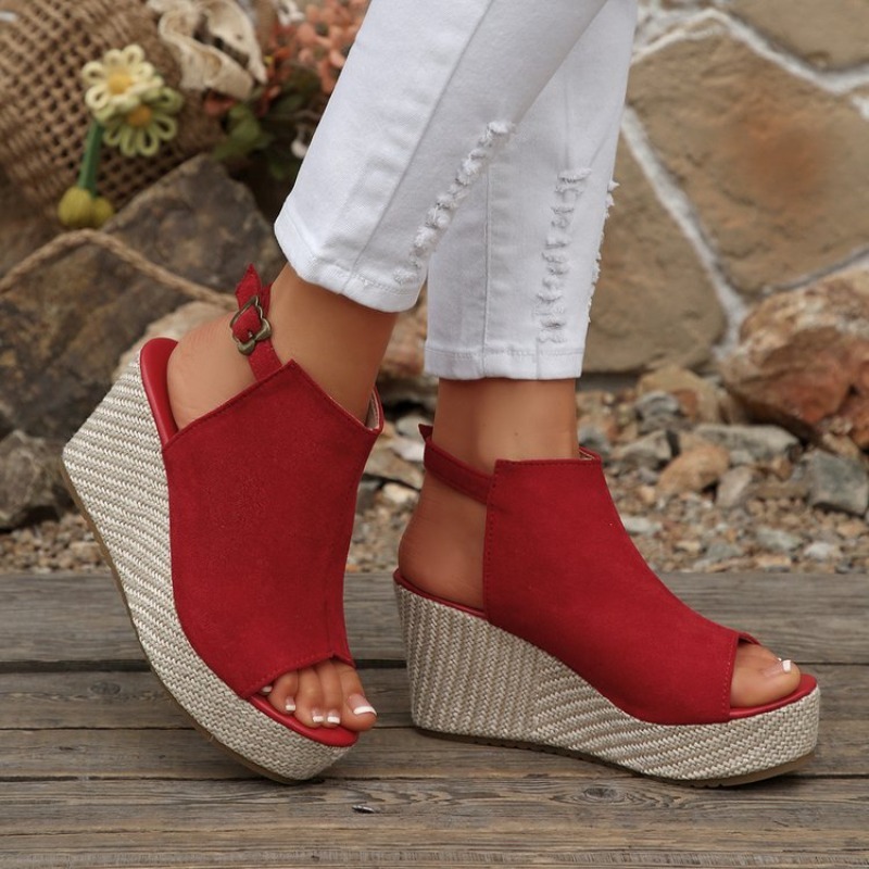 Women Sandals Summer Wedge Pla - Espadrille Wedge Shoes recension och pris