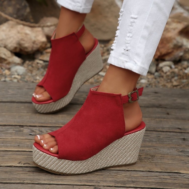 Women Sandals Summer Wedge Pla - Espadrille Wedge Shoes recension och pris