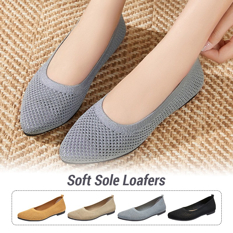 Women Flat Shoes Knitted Loafe - Ballet Flat Women recension och pris