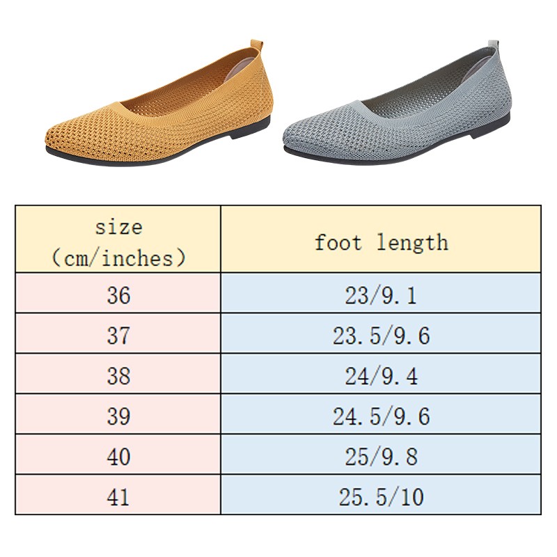 Women Flat Shoes Knitted Loafe - Ballet Flat Women recension och pris