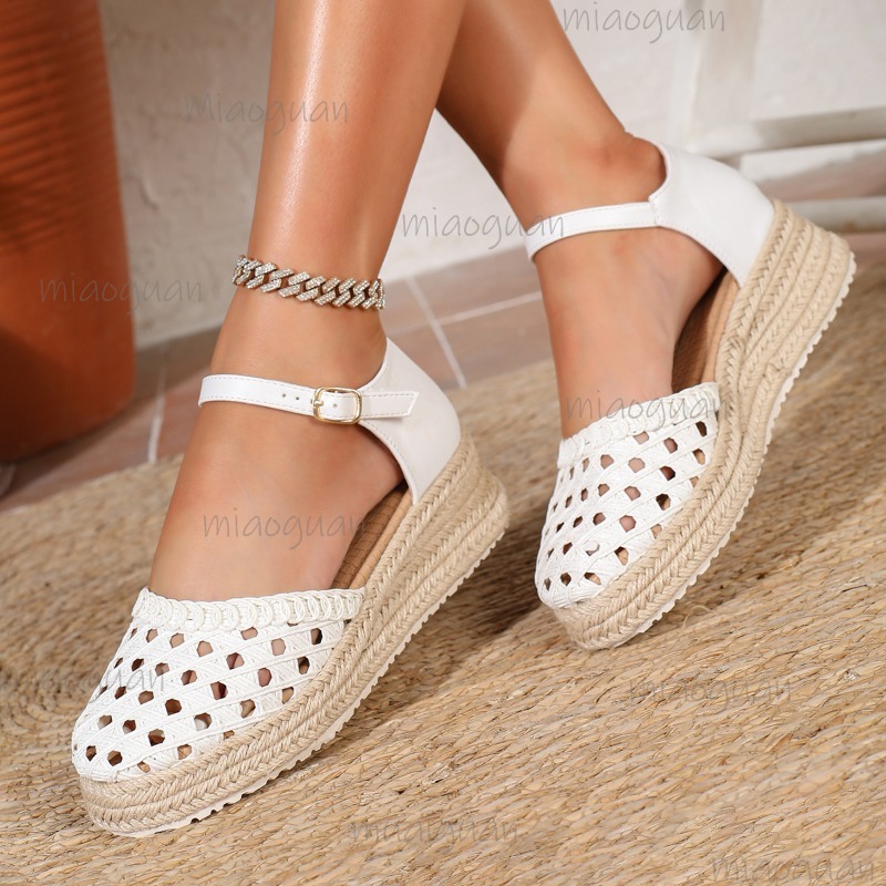 Boho Women's Hollow Out Woven  - Espadrille Wedge Shoes recension och pris