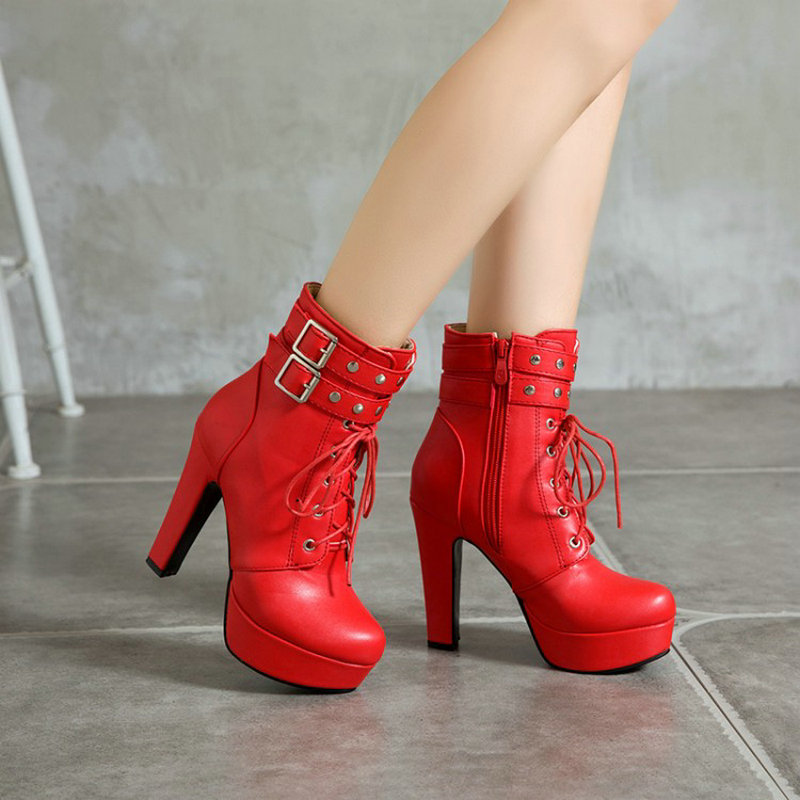 Winter Fur Lined Yellow Red Wo - Women Shoes For Big Feet recension och pris