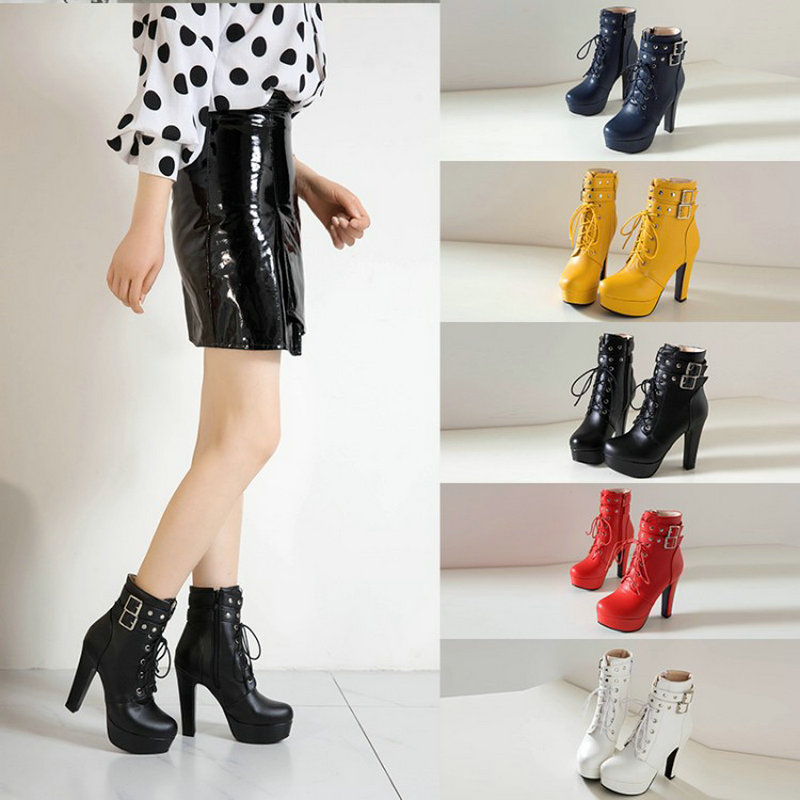 Winter Fur Lined Yellow Red Wo - Women Shoes For Big Feet recension och pris