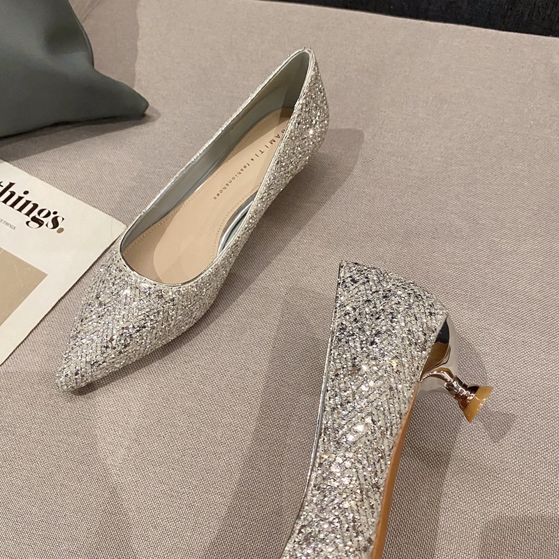 Gold High Heels Women Fashion  - Women Shoes Elegant recension och pris