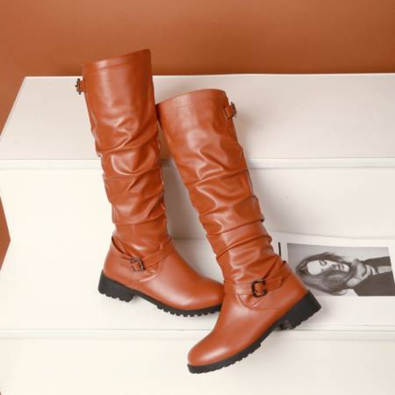 2025 Female Zip Leather Knee H - Women'S Shoes Yellow recension och pris