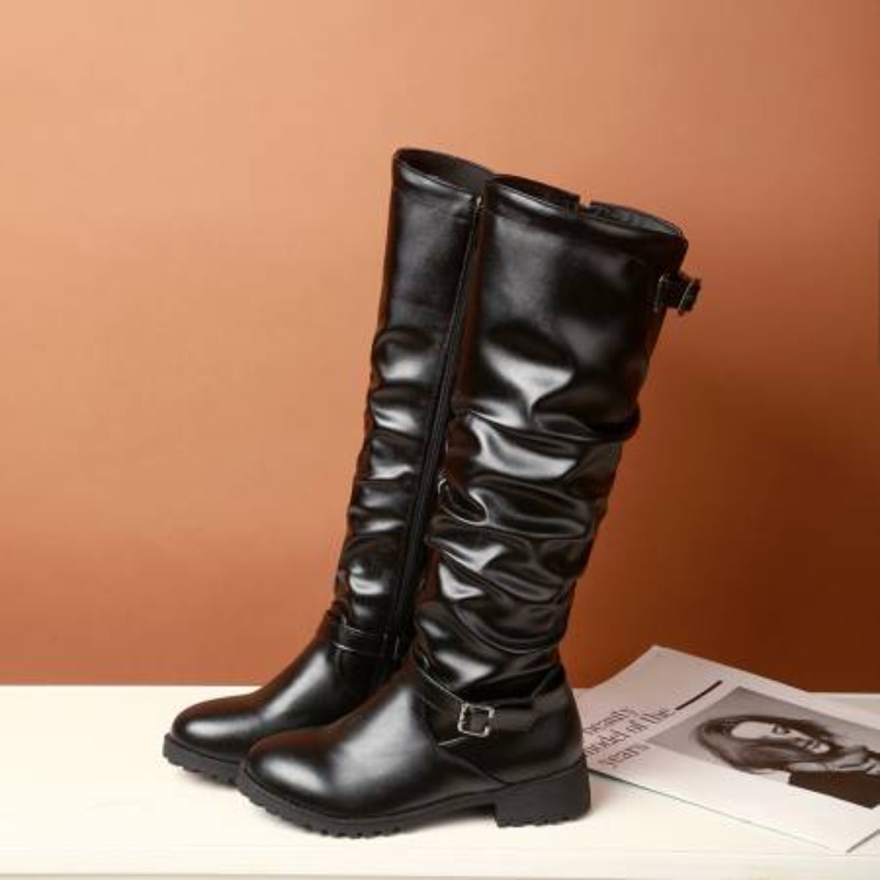 2025 Female Zip Leather Knee H - Women'S Shoes Yellow recension och pris