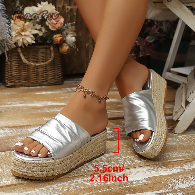 Women's Ruched Espadrille Wedg - Espadrille Wedge Shoes recension och pris