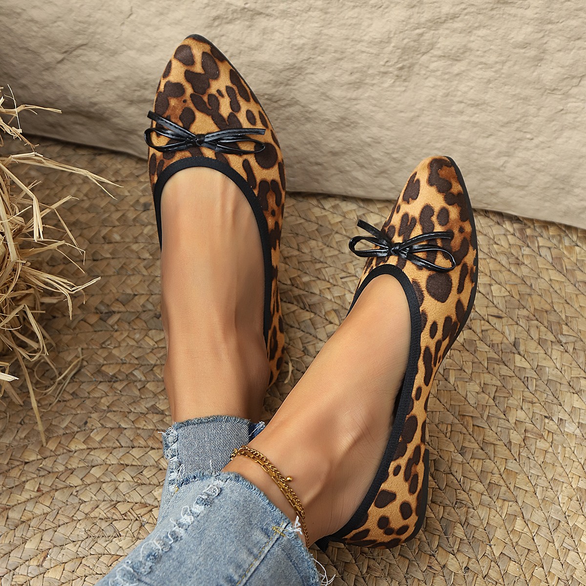 2026 Leopard Flats Women Round - Women'S Shoes For Work recension och pris
