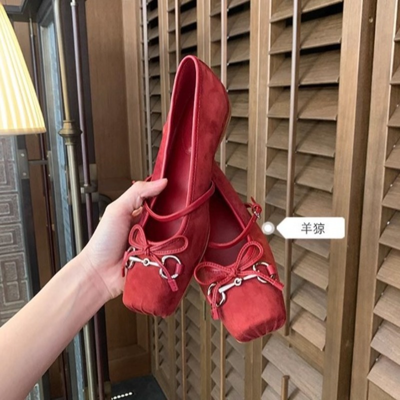 Women's Suede Mary Jane Shoes  - Ballet Flat Women recension och pris