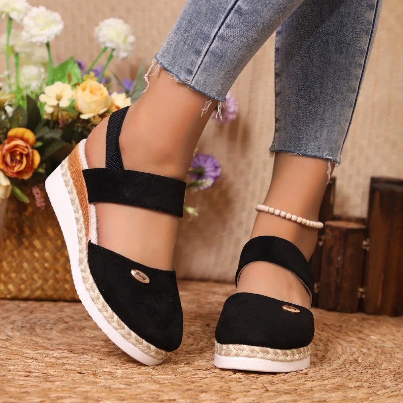 Women Closed Toe Wedge Sandals - Espadrille Wedge Shoes recension och pris