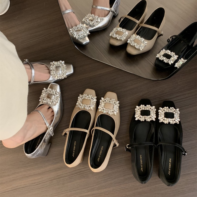Silver Flat Bottom French Styl - Women Shoes Elegant recension och pris