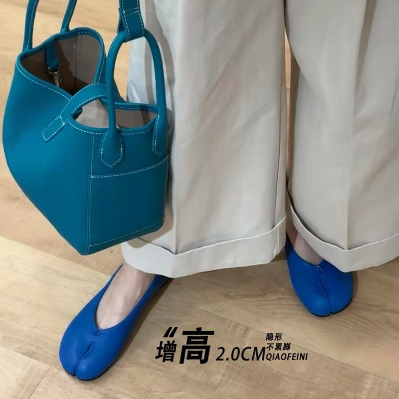 New Split toe Pleated Soft Lea - Ballet Flat Women recension och pris