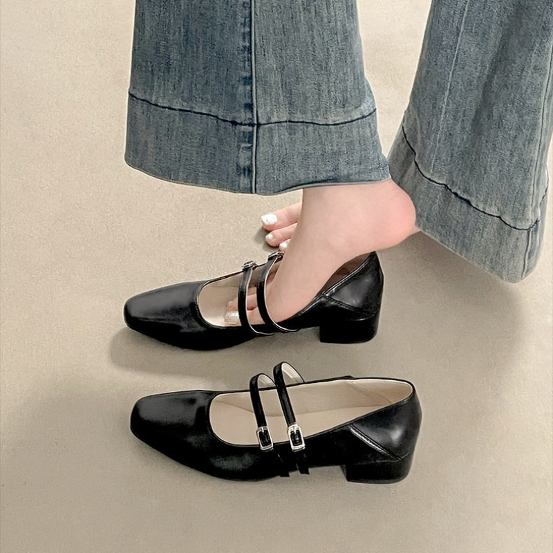 Square Toe Low Heel Women Silv - Women Shoes Elegant recension och pris