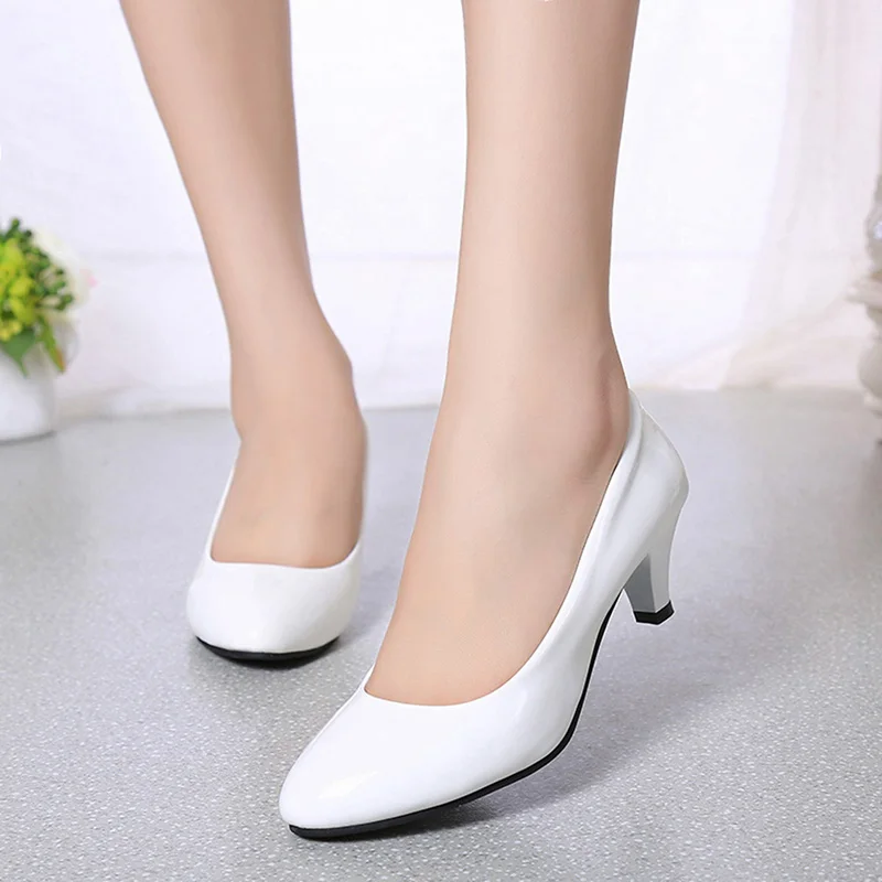 Female Pumps Nude Shallow Mout - Women'S Shoes For Work recension och pris