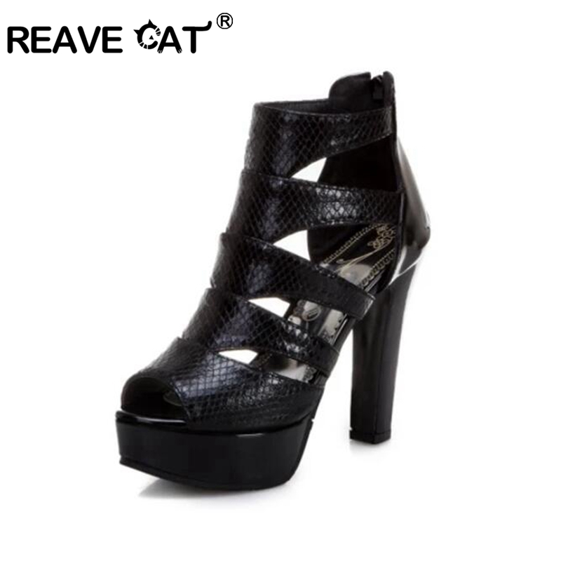 REAVE CAT Sexy Size 34-50 Wome - Peep Toe Heels recension och pris