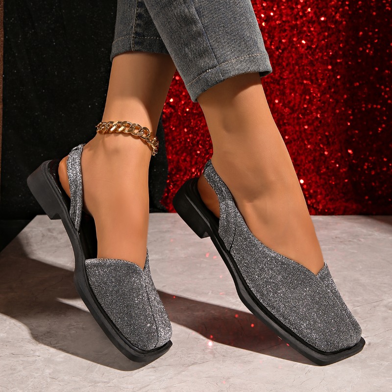 Elegant Glitter Slingback Flat - Women Shoes Elegant recension och pris