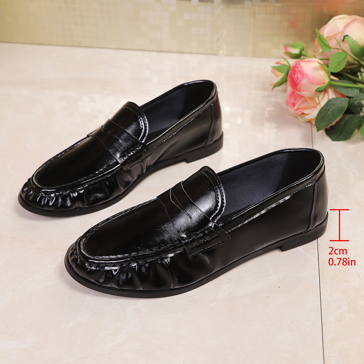 2026 Summer British Style Blac - Women'S Shoes For Work recension och pris
