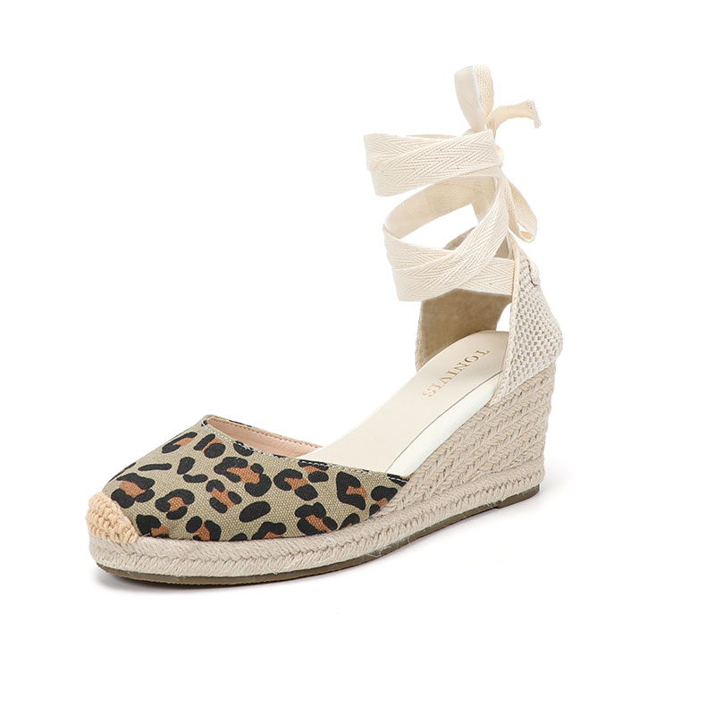 Women Wedge Sandals 7CM Lace U - Espadrille Wedge Shoes recension och pris