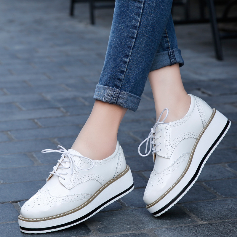 Women Loafers Shoes Leather Th - Espadrille Wedge Shoes recension och pris