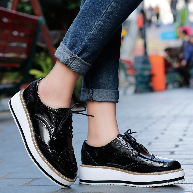 Women Loafers Shoes Leather Th - Espadrille Wedge Shoes recension och pris